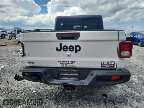 2020 Jeep Gladiator Sport S with VIN 1C6JJTAG0LL109695, listed as a Copart auction lot 63112895 with 53,491 mi miles and Non repairable. Bid and sale history available at DreamBid. Image 6.