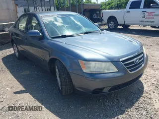 2009 Hyundai Sonata GLS with VIN 5NPET46C59H484124, listed as a IAAI auction lot 42291511 with 186,498 mi miles and . Bid and sale history available at DreamBid. Image 1.