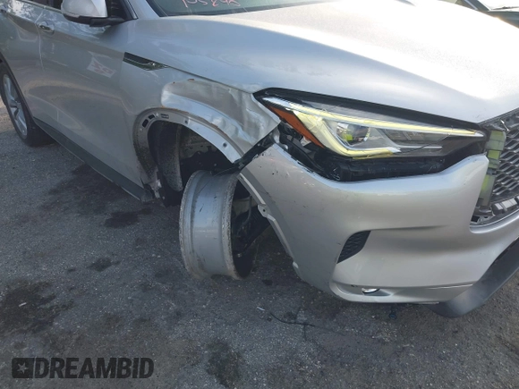 2021 Infiniti QX50 Luxe with VIN 3PCAJ5BA7MF105890, listed as a IAAI auction lot 42346569 with 26,784 mi miles and . Bid and sale history available at DreamBid. Image 6.