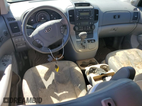 2008 Kia Sedona EX with VIN KNDMB233786265441, listed as a Copart auction lot 74597604 with 0 mi miles and Salvage Title. Bid and sale history available at carsss.com. Image 8.