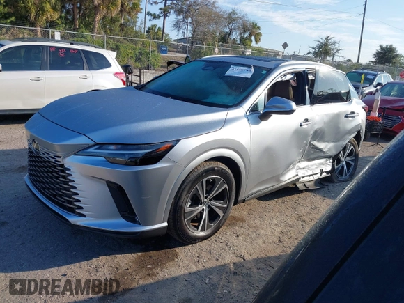 2023 Lexus RX with VIN 2T2BAMBA0PC006931, listed as a IAAI auction lot 41508740 with 19,406 mi miles. Bid and sale history available at carsss.com. Image 2.