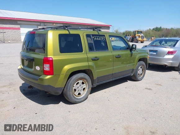 2012 Jeep Patriot Sport with VIN 1C4NJPBA6CD639580, listed as a IAAI auction lot 42221359 with 123,596 mi miles and . Bid and sale history available at DreamBid. Image 4.