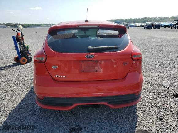 2017 Ford Focus ST with VIN 1FADP3L95HL333884, listed as a Copart auction lot 51368635 with 92,350 mi miles and Salvage Title. Bid and sale history available at carsss.com. Image 6.