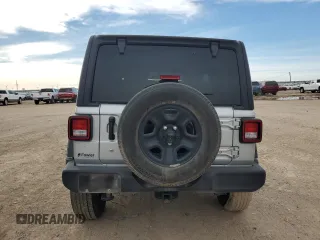 2022 Jeep Wrangler Sport with VIN 1C4HJXAG8NW181325, listed as a Copart auction lot 82700694 with 27,763 mi miles and Salvage Title. Bid and sale history available at DreamBid. Image 6.