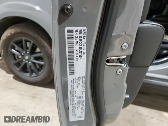 2020 Dodge Journey SE Value with VIN 3C4PDCAB0LT273614, listed as a Copart auction lot 44628615 with 139,420 mi miles and Salvage Title. Bid and sale history available at carsss.com. Image 13.