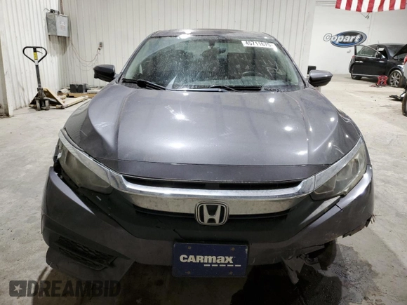 2018 Honda Civic EX with VIN 2HGFC2F74JH551290, listed as a Copart auction lot 45711675 with 123,774 mi miles and Salvage Title. Bid and sale history available at DreamBid. Image 5.