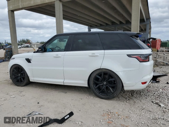 2019 Land Rover Range Rover Sport SVR with VIN SALWZ2SE9KA853698, listed as a Copart auction lot 81517734 with 36,967 mi miles and Salvage Title. Bid and sale history available at DreamBid. Image 2.