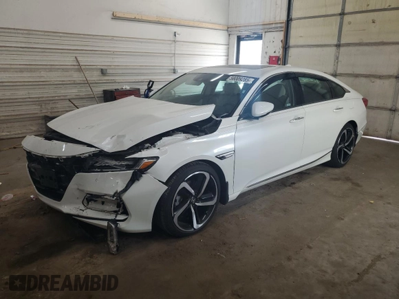 2020 Honda Accord Touring z VIN 1HGCV2F91LA006809, wystawiony jako Copart lot #58009285 z przebiegiem 56 779 mil mil oraz Szkoda całkowita • Salvage title. Historia ofert i sprzedaży dostępna na DreamBid. Obrazek 1.