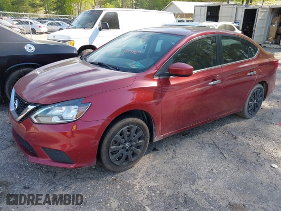 2016 Nissan Sentra S with VIN 3N1AB7AP7GL641276, listed as a IAAI auction lot 41989691 with 200,534 mi miles. Bid and sale history available at carsss.com. Image 2.