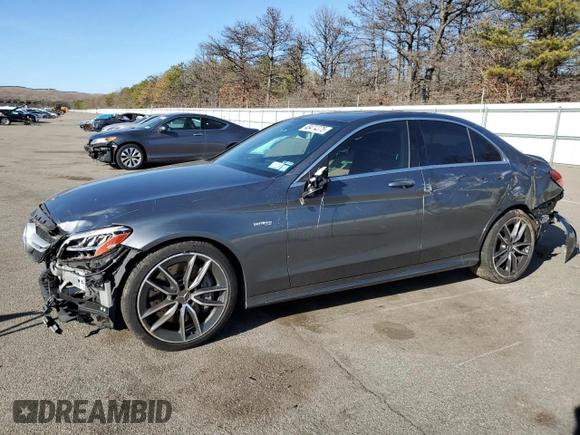 2020 Mercedes-Benz C 43 AMG with VIN W1KWF6EB5LR570524, listed as a Copart auction lot 48474575 with 65,488 mi miles and Salvage Title. Bid and sale history available at carsss.com. Image 1.