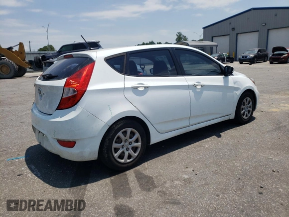 2012 Hyundai Accent GS with VIN KMHCT5AE9CU040856, listed as a Copart auction lot 59823684 with 147,947 mi miles and Non repairable. Bid and sale history available at DreamBid. Image 3.