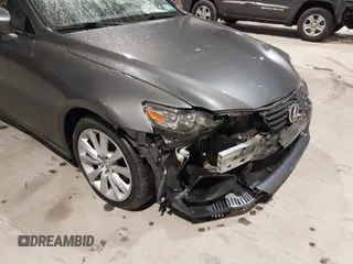 2015 Lexus IS 250 with VIN JTHCF1D21F5025433, listed as a IAAI auction lot 41458654 with 61,028 mi miles and . Bid and sale history available at DreamBid. Image 6.