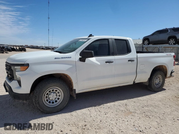 2022 Chevrolet Silverado 1500 Work Truck with VIN 1GCRDAED9NZ506183, listed as a Copart auction lot 45021035 with 105,218 mi miles and Clean Title. Bid and sale history available at DreamBid. Image 1.