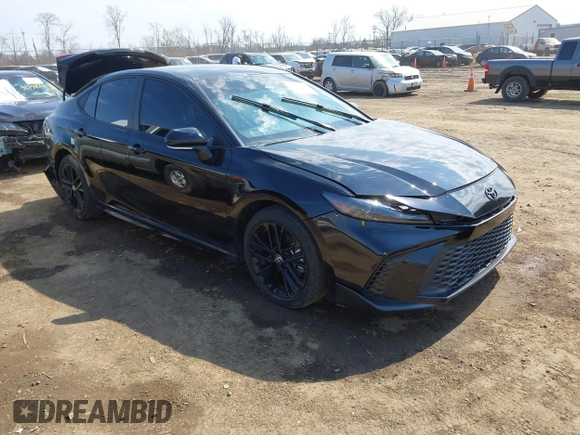 2025 Toyota Camry LE with VIN 4T1DAACK8SU087087, listed as a IAAI auction lot 41786593 with 4,901 mi miles and . Bid and sale history available at DreamBid. Image 1.