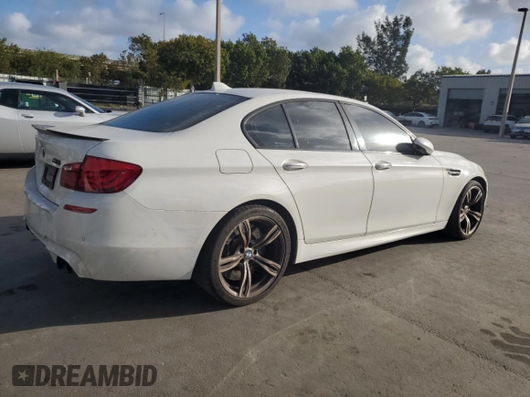 2013 BMW M5 with VIN WBSFV9C56DD096389, listed as a Copart auction lot 44951815 with 123,256 mi miles and Salvage Title. Bid and sale history available at carsss.com. Image 3.