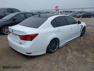 2014 Lexus GS 350 with VIN JTHBE1BL5E5030689, listed as a IAAI auction lot 41538951 with 89,497 mi miles. Bid and sale history available at carsss.com. Image 4.