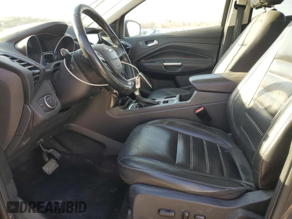 2017 Ford Escape Titanium with VIN 1FMCU0JD6HUB48690, listed as a Copart auction lot 45940845 with 160,296 mi miles and Salvage Title. Bid and sale history available at carsss.com. Image 7.