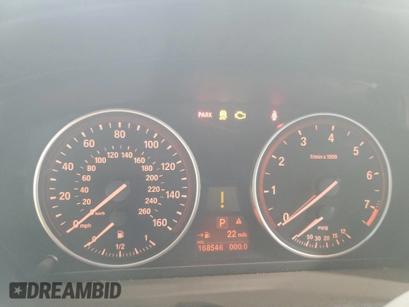 2011 BMW X5 35i with VIN 5UXZV4C5XBLL58438, listed as a Copart auction lot 44363815 with 168,546 mi miles and Clean Title. Bid and sale history available at carsss.com. Image 9.