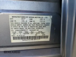 2008 Nissan Maxima 3.5 SL with VIN 1N4BA41E98C805177, listed as a Copart auction lot 41879435 with 212,948 mi miles and Salvage Title. Bid and sale history available at carsss.com. Image 14.