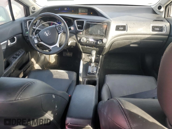 2015 Honda Civic EX-L with VIN 19XFB2F99FE224146, listed as a Copart auction lot 46740495 with 57,004 mi miles and Salvage Title. Bid and sale history available at carsss.com. Image 8.