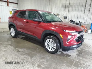 2024 Chevrolet TrailBlazer LS with VIN KL79MNSL6RB051615, listed as a Copart auction lot 50523835 with 20,108 mi miles and Salvage Title. Bid and sale history available at DreamBid. Image 4.