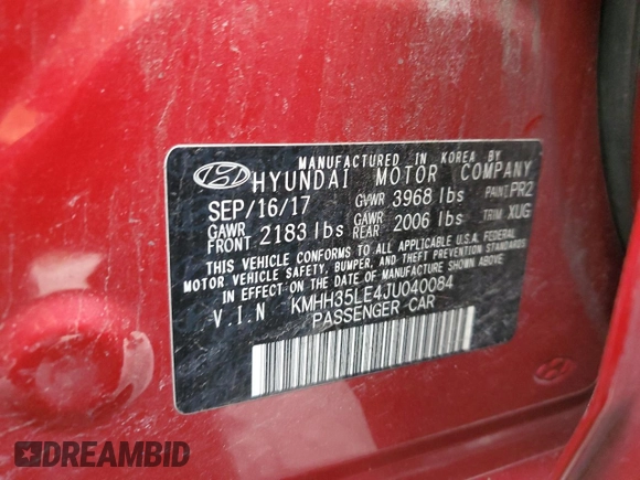 2018 Hyundai Elantra with VIN KMHH35LE4JU040084, listed as a Copart auction lot 88095905 with 98,784 mi miles and Salvage Title. Bid and sale history available at DreamBid. Image 12.