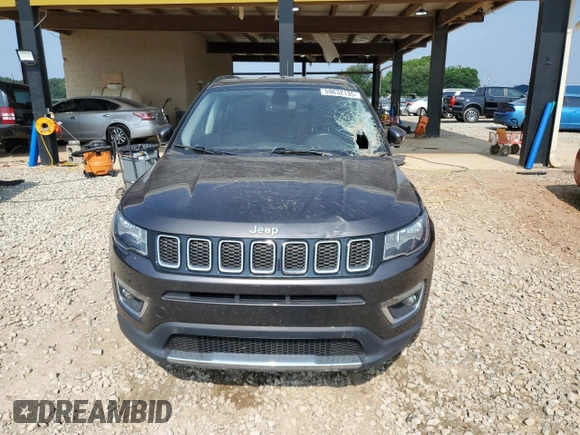 2019 Jeep Compass Limited z VIN 3C4NJDCB5KT827537, wystawiony jako Copart lot #59632135 z przebiegiem 42 063 mil mil oraz Szkoda całkowita • Salvage title. Historia ofert i sprzedaży dostępna na DreamBid. Obrazek 5.