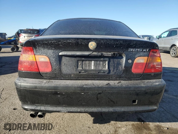 2003 BMW 3 Series 325xi with VIN WBAEU33403PF60428, listed as a Copart auction lot 42657855 with 181,122 mi miles and Salvage Title. Bid and sale history available at carsss.com. Image 6.