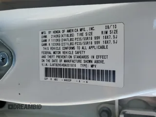 2011 Acura RDX Tech Pkg with VIN 5J8TB2H54BA001816, listed as a Copart auction lot 49785105 with 115,552 mi miles and Salvage Title. Bid and sale history available at carsss.com. Image 16.