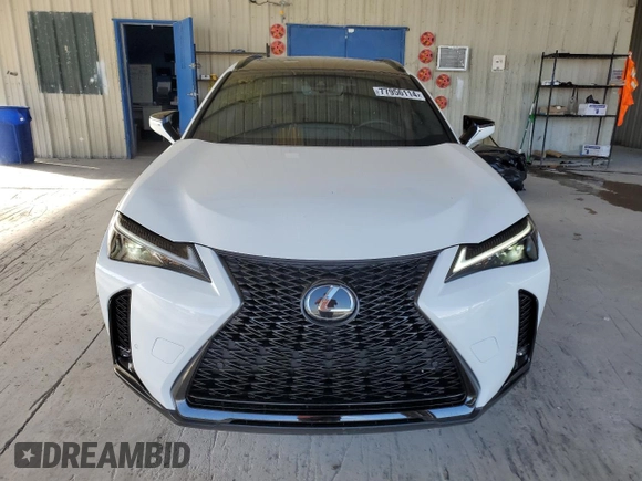 2023 Lexus UX 250h F Sport с VIN JTHR6JBH2P2150820, выставлен на аукционе Copart как лот 77956114 с пробегом 9 422 миль миль и Списание • Salvage title. История ставок и продаж доступна на DreamBid. Изображение 5.