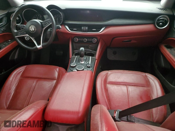 2018 Alfa Romeo Stelvio z VIN ZASFAKAN7J7B72474, wystawiony jako Copart lot #58086545 z przebiegiem Nie podano mil oraz Czysty tytuł • Clean title. Historia ofert i sprzedaży dostępna na DreamBid. Obrazek 8.