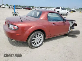 2008 Mazda MX-5 Miata Grand Touring z VIN JM1NC26F180144365, wystawiony jako Copart lot #58216365 z przebiegiem 56 990 mil mil oraz Szkoda całkowita • Salvage title. Historia ofert i sprzedaży dostępna na DreamBid. Obrazek 3.