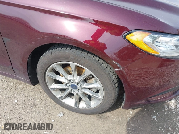 2017 Ford Fusion SE with VIN 3FA6P0HDXHR350377, listed as a IAAI auction lot 42091011 with 109,670 mi miles. Bid and sale history available at carsss.com. Image 6.