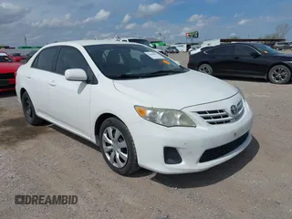 2013 Toyota Corolla L with VIN 5YFBU4EE1DP090957, listed as a IAAI auction lot 41898057 with 127,438 mi miles and . Bid and sale history available at DreamBid. Image 1.