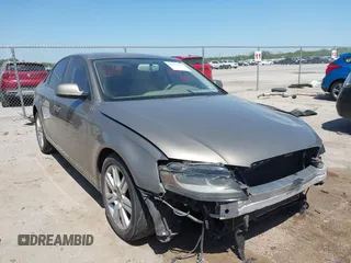 2010 Audi A4 2.0T Premium with VIN WAUAFAFL4AN026984, listed as a IAAI auction lot 41995634 with 121,440 mi miles. Bid and sale history available at carsss.com. Image 1.