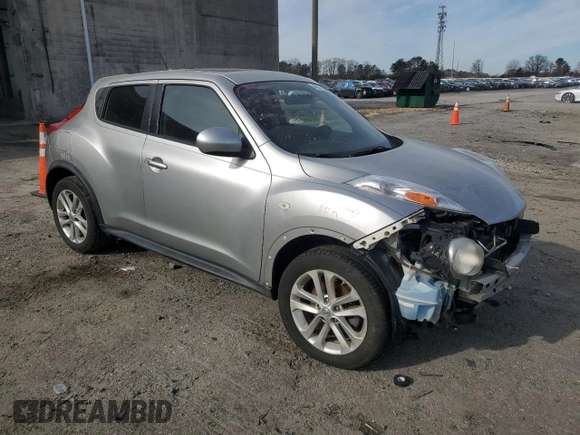 2012 Nissan Juke SV with VIN JN8AF5MV5CT114377, listed as a Copart auction lot 48019965 with 206,389 mi miles and Salvage Title. Bid and sale history available at DreamBid. Image 4.