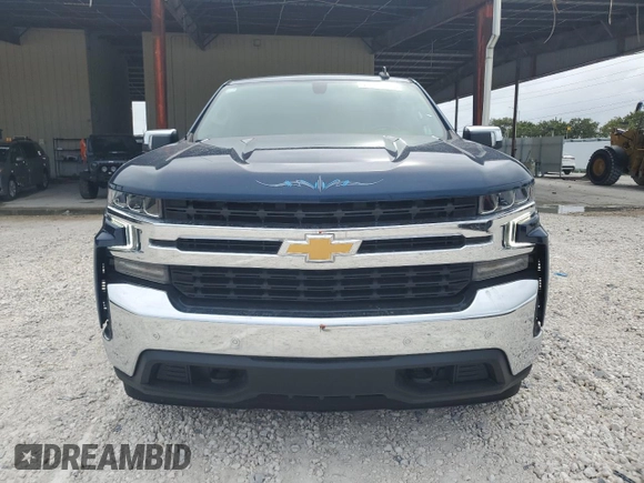 2021 Chevrolet Silverado 1500 LT with VIN 3GCUYDET2MG286536, listed as a Copart auction lot 79515474 with 53,626 mi miles and Salvage Title. Bid and sale history available at carsss.com. Image 5.