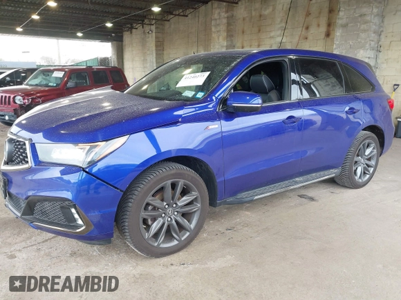 2019 Acura MDX Technology with VIN 5J8YD4H01KL010882, listed as a IAAI auction lot 41240273 with 46,744 mi miles and . Bid and sale history available at DreamBid. Image 2.