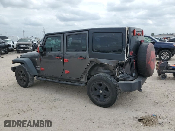 2018 Jeep Wrangler JK Unlimited Sport S with VIN 1C4HJWDG3JL930873, listed as a Copart auction lot 44681095 with 129,178 mi miles and Salvage Title. Bid and sale history available at carsss.com. Image 2.