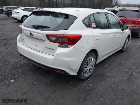 2021 Subaru Impreza with VIN 4S3GTAB63M3701777, listed as a IAAI auction lot 41787091 with 48,593 mi miles. Bid and sale history available at carsss.com. Image 4.
