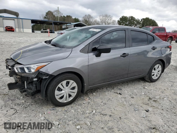 2021 Nissan Versa S with VIN 3N1CN8DV6ML903509, listed as a Copart auction lot 48020195 with 60,491 mi miles and Salvage title. Bid and sale history available at DreamBid. Image 1.