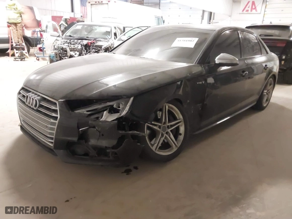 2018 Audi S4 Premium Plus with VIN WAUB4AF46JA122044, listed as a IAAI auction lot 41381802 with 63,602 mi miles. Bid and sale history available at carsss.com. Image 17.