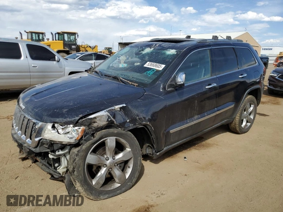 2013 Jeep Grand Cherokee Overland with VIN 1C4RJFCT0DC635172, listed as a Copart auction lot 53668605 with 178,278 mi miles and Non Repairable. Bid and sale history available at carsss.com. Image 1.