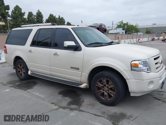 2007 Ford Expedition EL Limited with VIN 1FMFK19557LA45254, listed as a IAAI auction lot 42090464 with 214,144 mi miles. Bid and sale history available at carsss.com. Image 1.