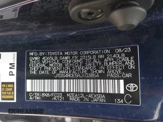 2024 Toyota Corolla SE with VIN JTDS4MCE5RJ103854, listed as a IAAI auction lot 42128851 with 53,379 mi miles. Bid and sale history available at carsss.com. Image 9.