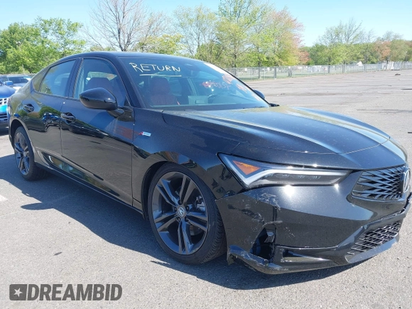 2025 Acura Integra w/A-Spec Package with VIN 19UDE4H35SA001006, listed as a IAAI auction lot 42103893 with 9,054 mi miles and . Bid and sale history available at DreamBid. Image 1.