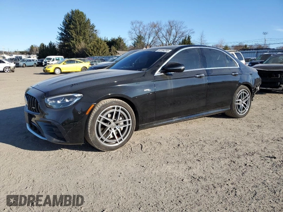 2021 Mercedes-Benz E 53 AMG with VIN W1KZF6BB6MA936959, listed as a Copart auction lot 50154255 with 55,688 mi miles and Salvage Title. Bid and sale history available at DreamBid. Image 1.