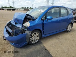 2007 Honda Fit Sport with VIN JHMGD38607S066283, listed as a Copart auction lot 61341105 with 181,164 mi miles and Non repairable. Bid and sale history available at DreamBid. Image 1.