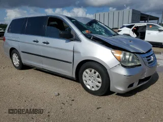 2010 Honda Odyssey LX with VIN 5FNRL3H28AB083511, listed as a Copart auction lot 55704745 with 81,218 mi miles and Salvage title. Bid and sale history available at DreamBid. Image 4.