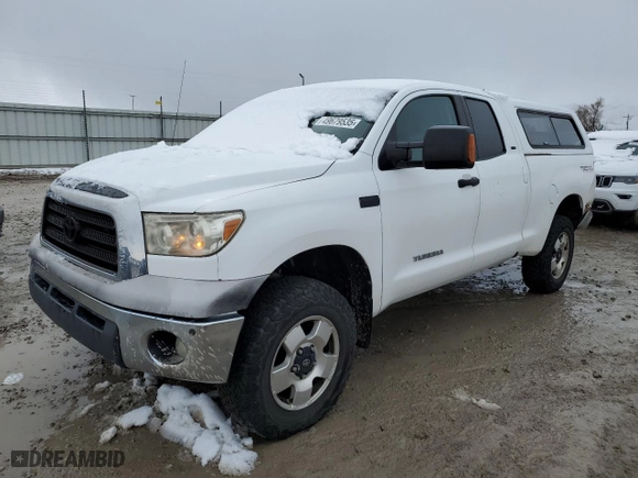 2007 Toyota Tundra SR5 with VIN 5TFBV541X7X004696, listed as a Copart auction lot 49679535 with 277,406 mi miles and Salvage Title. Bid and sale history available at carsss.com. Image 1.